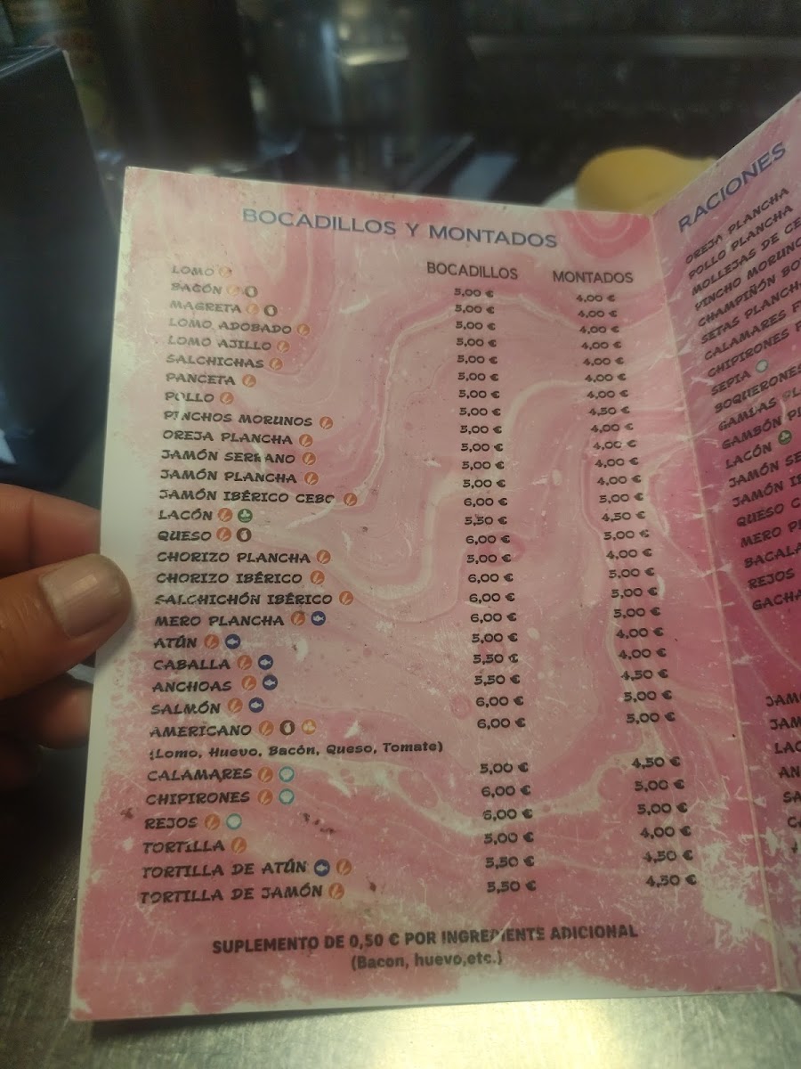 BAR SAPI. Photo Menu 4