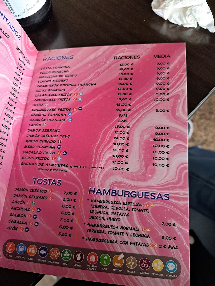 BAR SAPI. Photo Menu 5