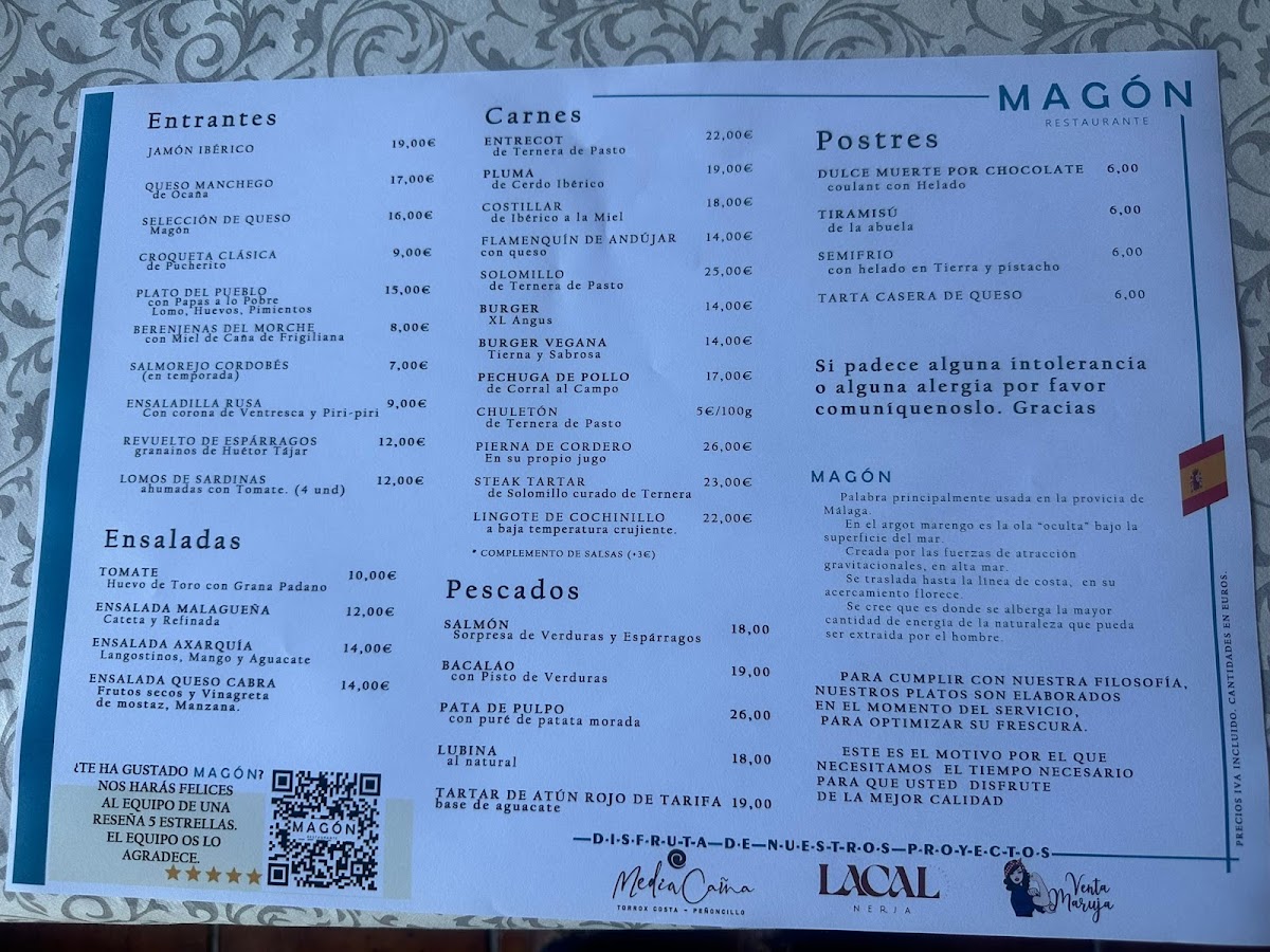 Restaurante MAGÓN Photo Menu 2