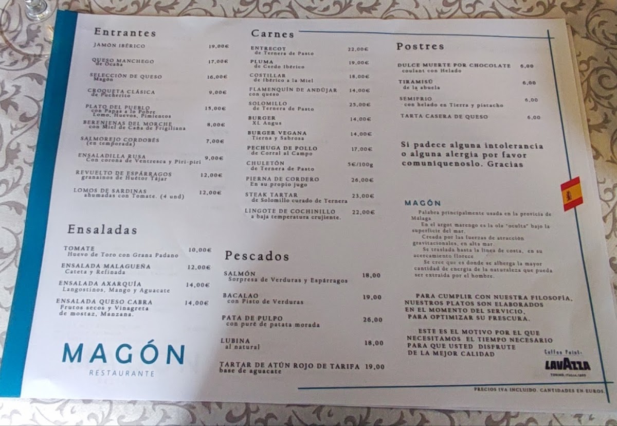 Restaurante MAGÓN Photo Menu 7
