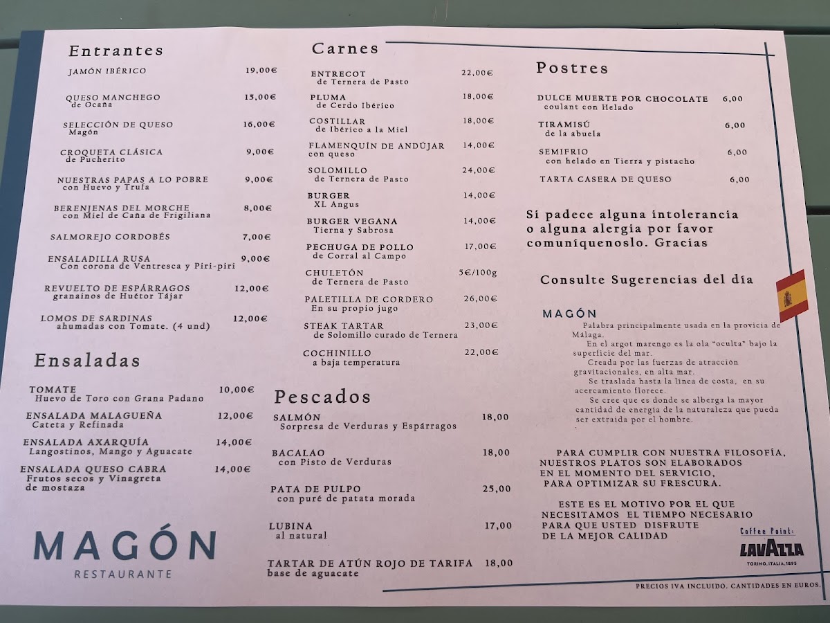 Restaurante MAGÓN Photo Menu 8