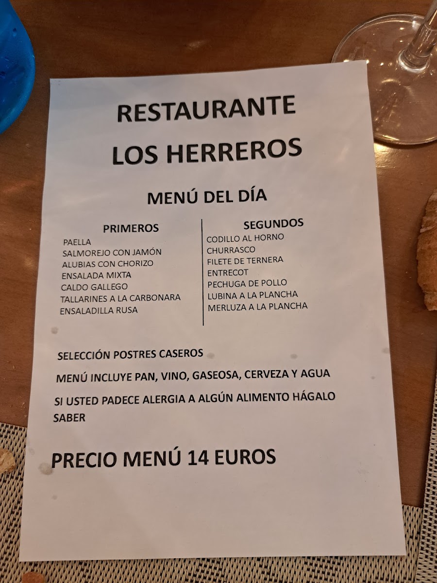 Los Herreros Photo Menu 10
