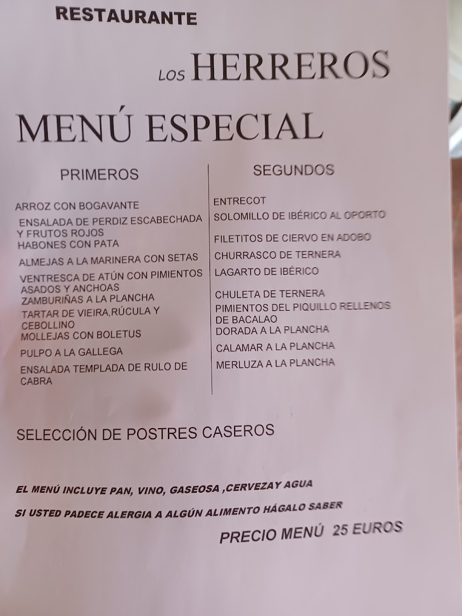 Los Herreros Photo Menu 8