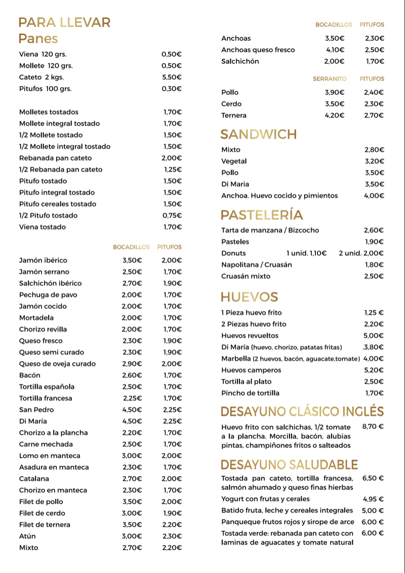 Restaurante D´Maria Photo Menu 5