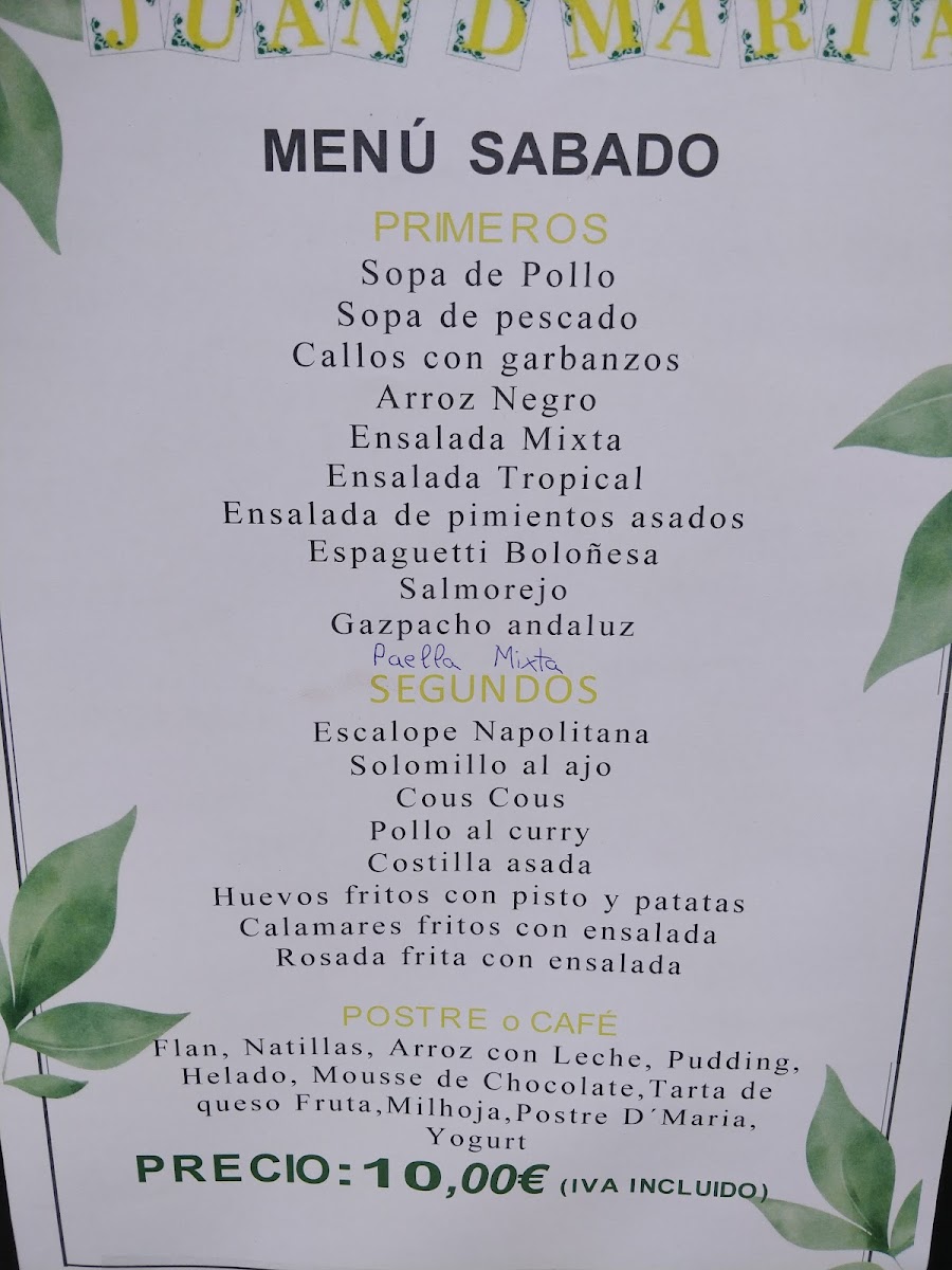 Restaurante D´Maria Photo Menu 8