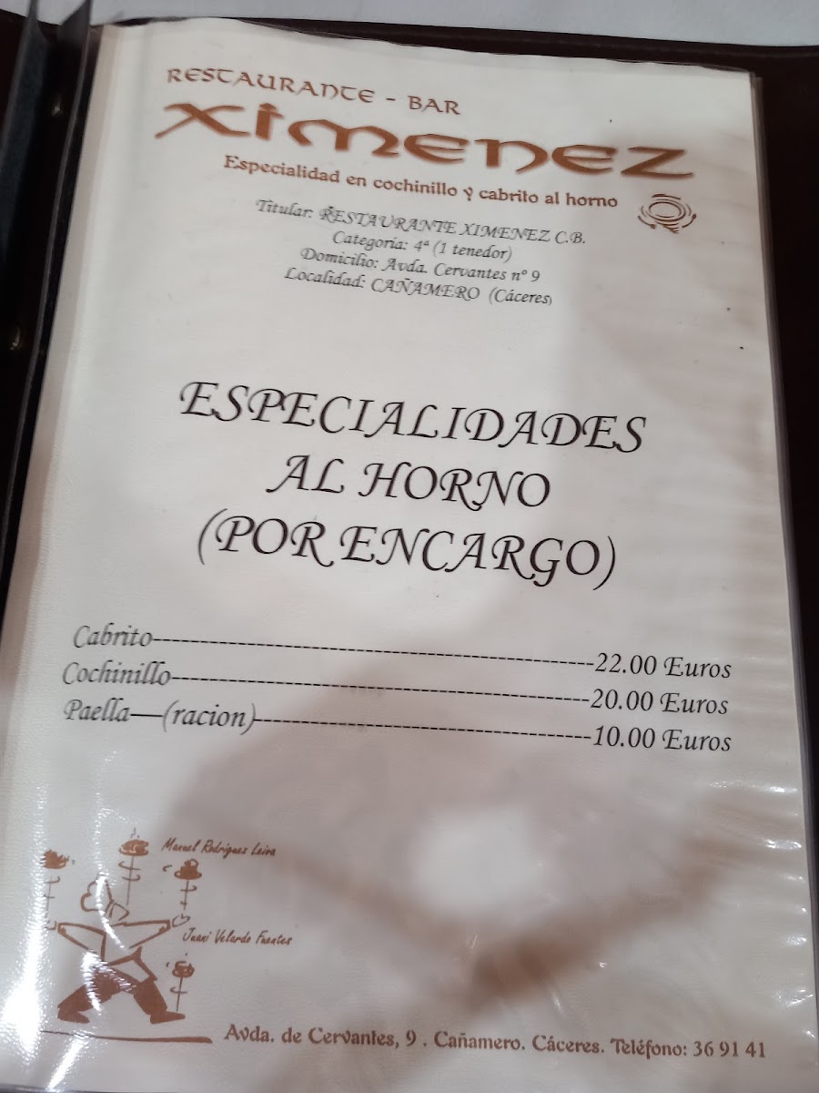 Ximénez Restaurante Photo Menu 9