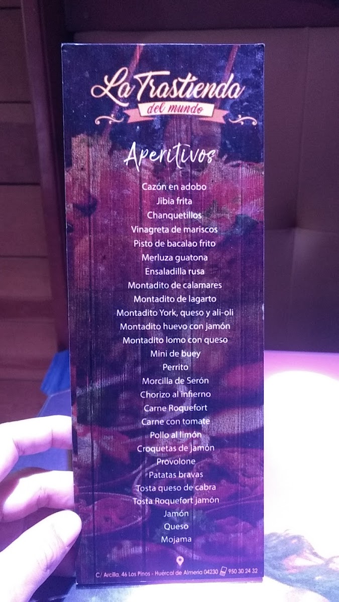 La Trastienda del Mundo Photo Menu 5