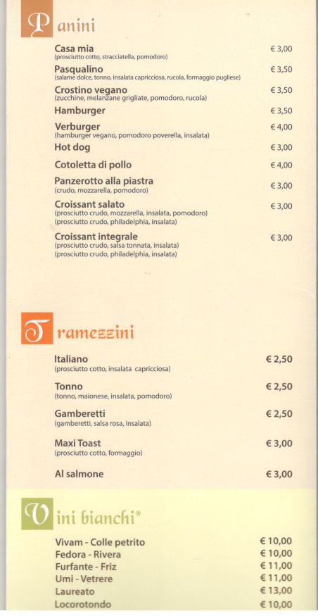 Caffè Napoli Photo Menu 2