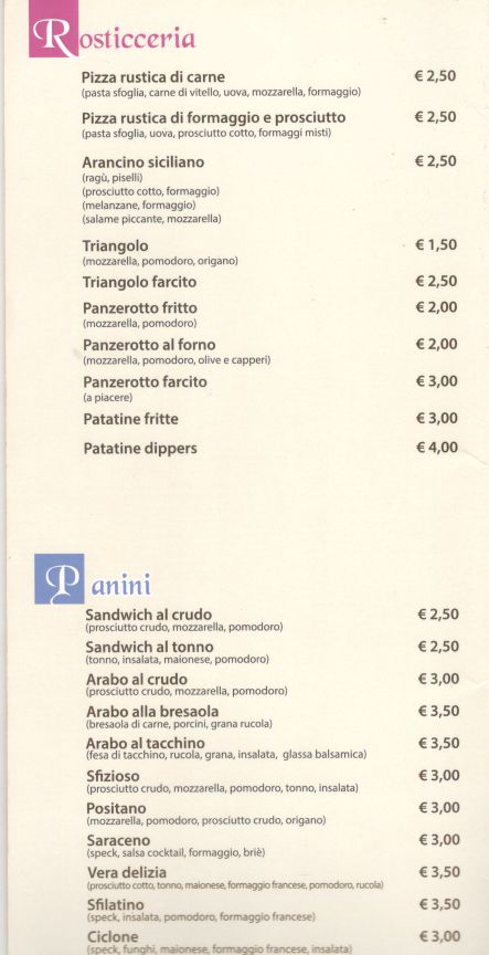 Caffè Napoli Photo Menu 5