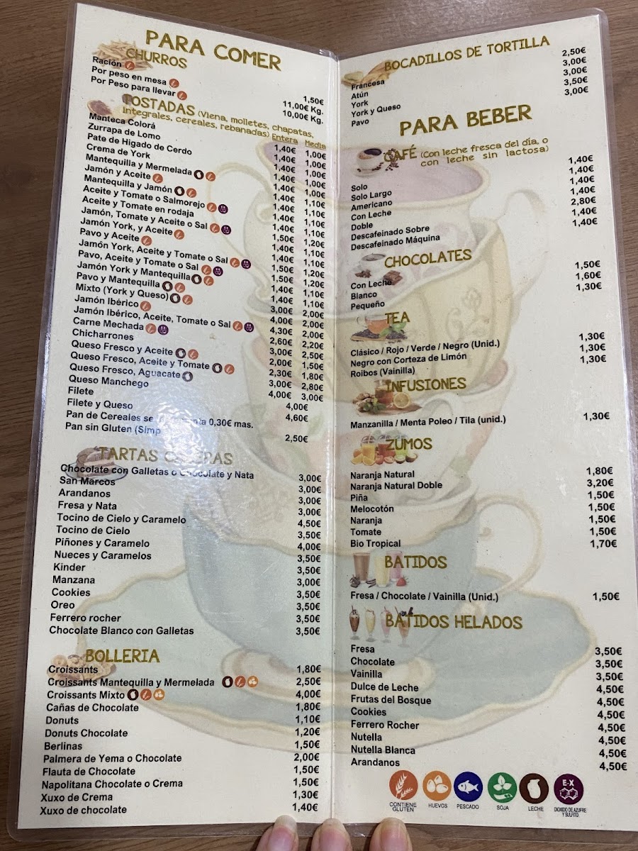 Cafetería La Ponderosa Photo Menu 2