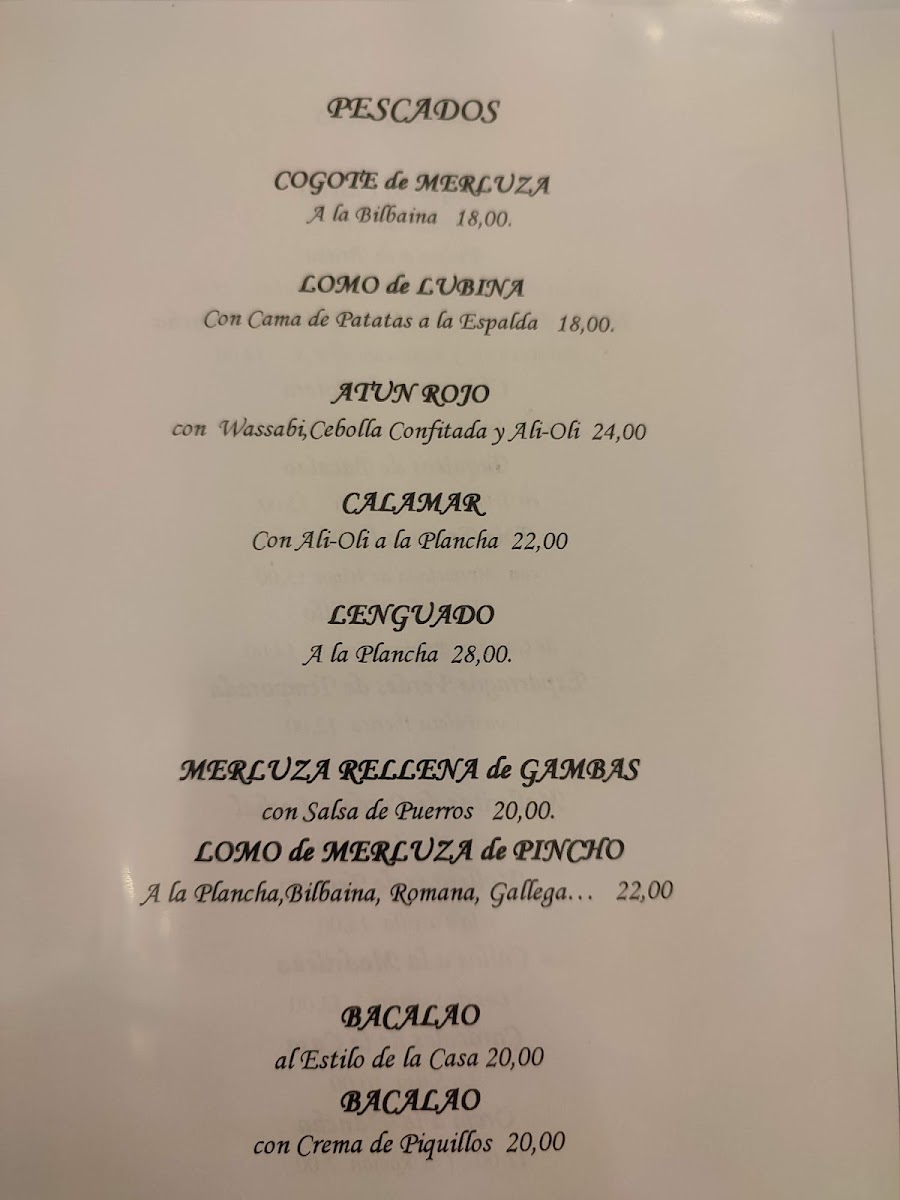 Hostal Restaurante La Tinaja Photo Menu 6