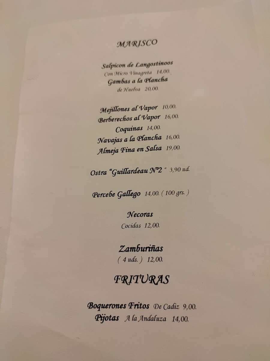 Hostal Restaurante La Tinaja Photo Menu 8