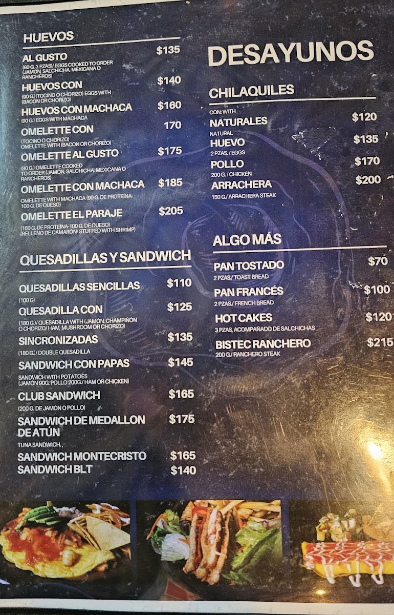 Mariscos El Paraje Photo Menu 6
