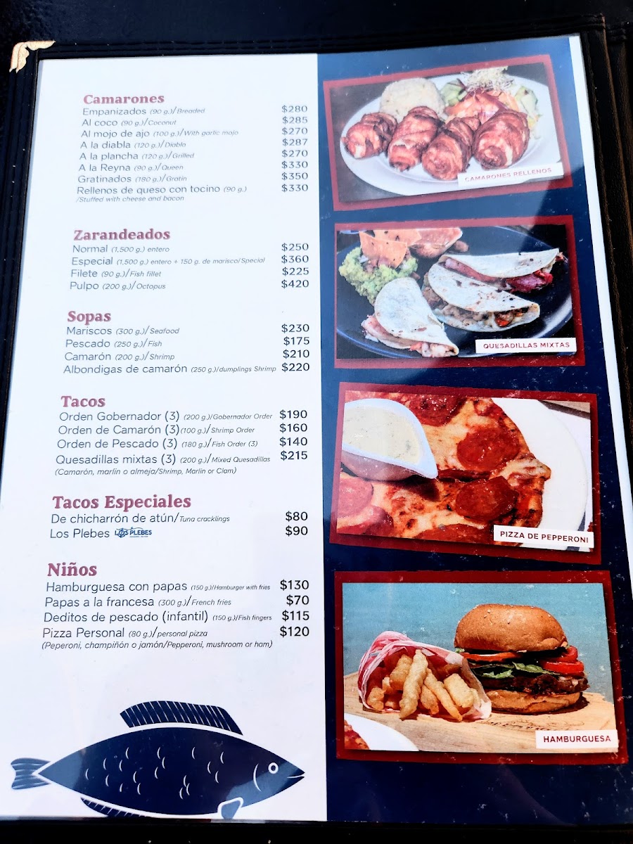 Mariscos El Paraje Photo Menu 7