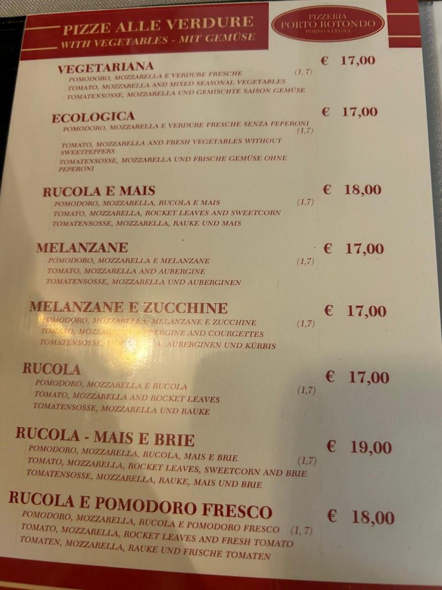 Pizzeria Porto Rotondo cortina Photo Menu 4