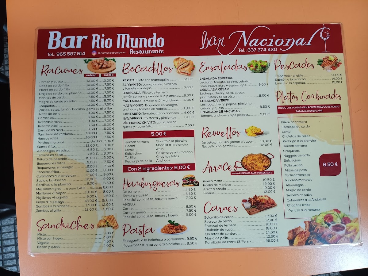 Bar Nacional Photo Menu 1