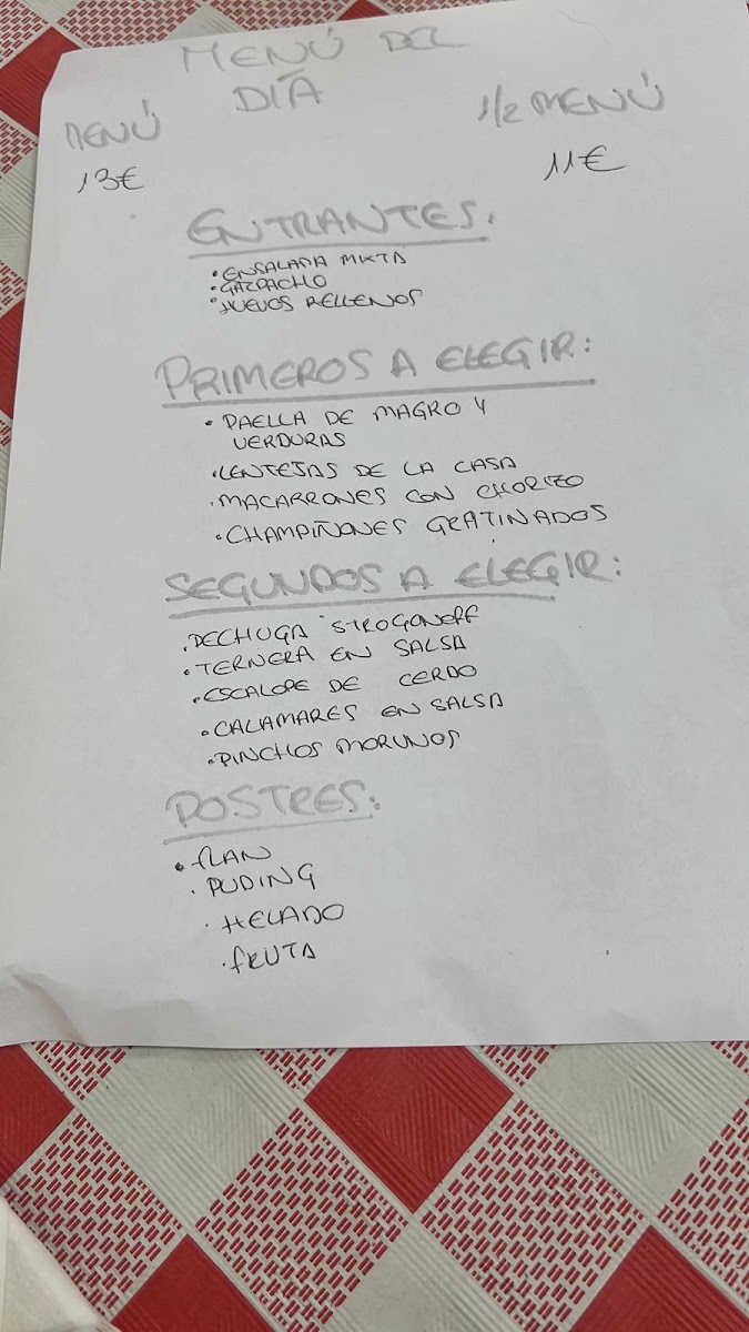 Bar Nacional Photo Menu 3