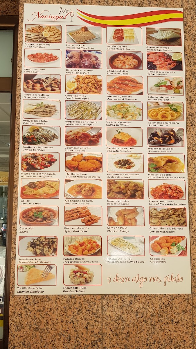 Bar Nacional Photo Menu 6