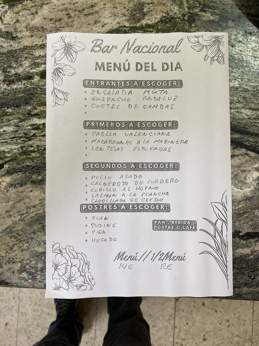 Bar Nacional Photo Menu 9