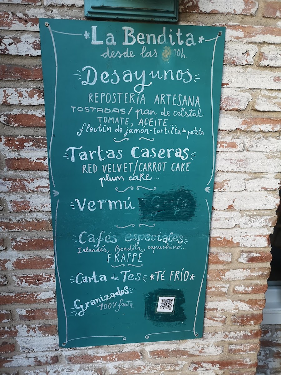 La Bendita Photo Menu 1