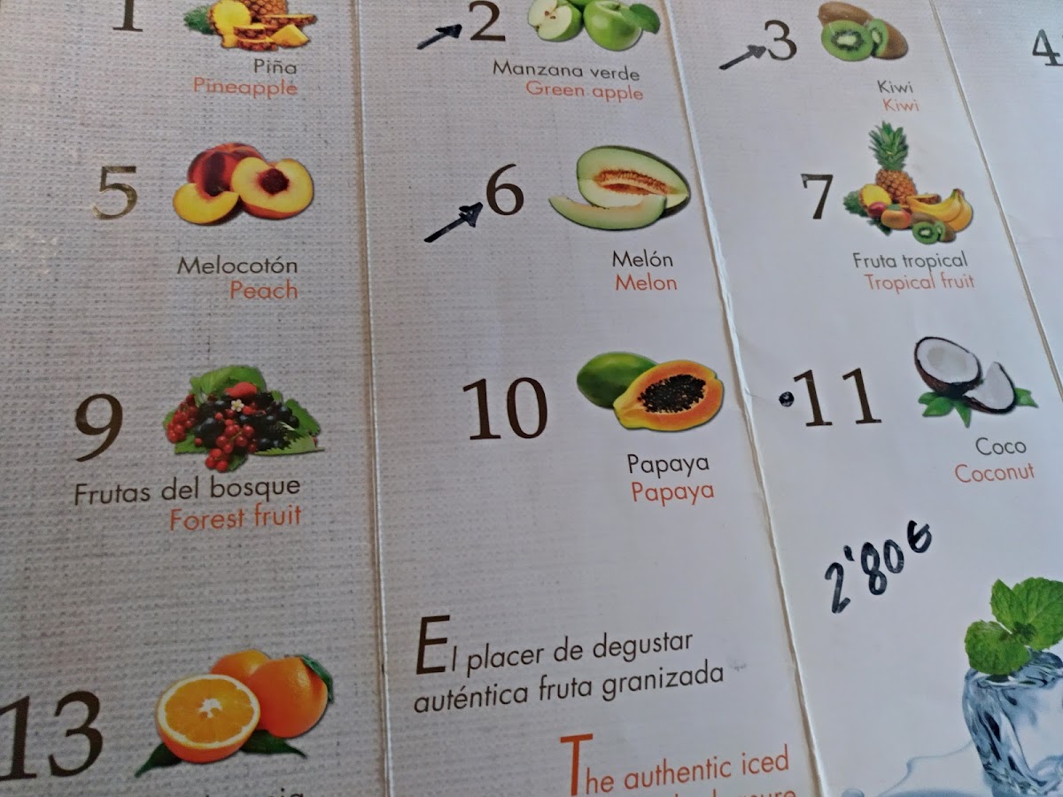 La Bendita Photo Menu 4