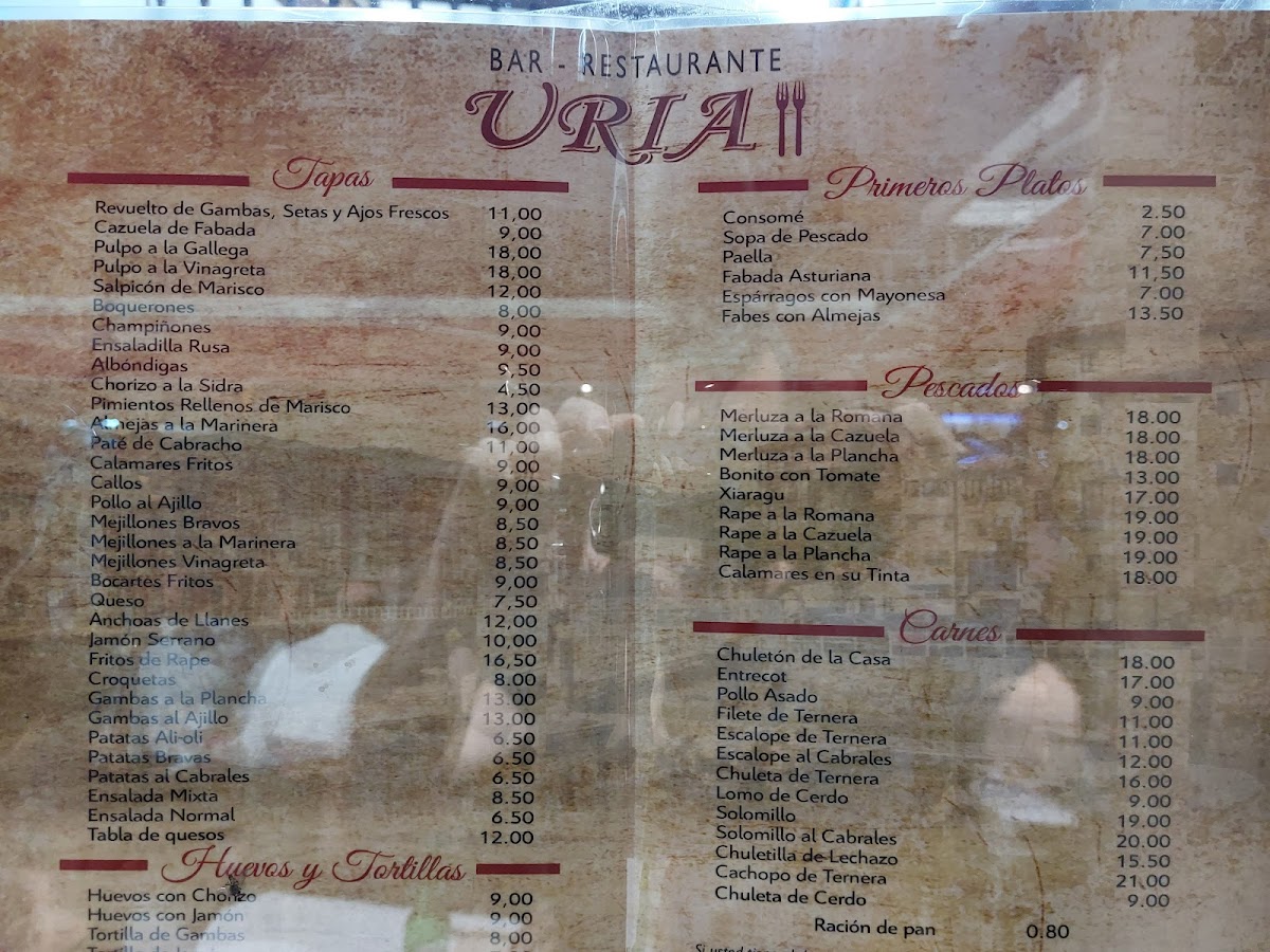 Bar Restaurante Uria Photo Menu 6