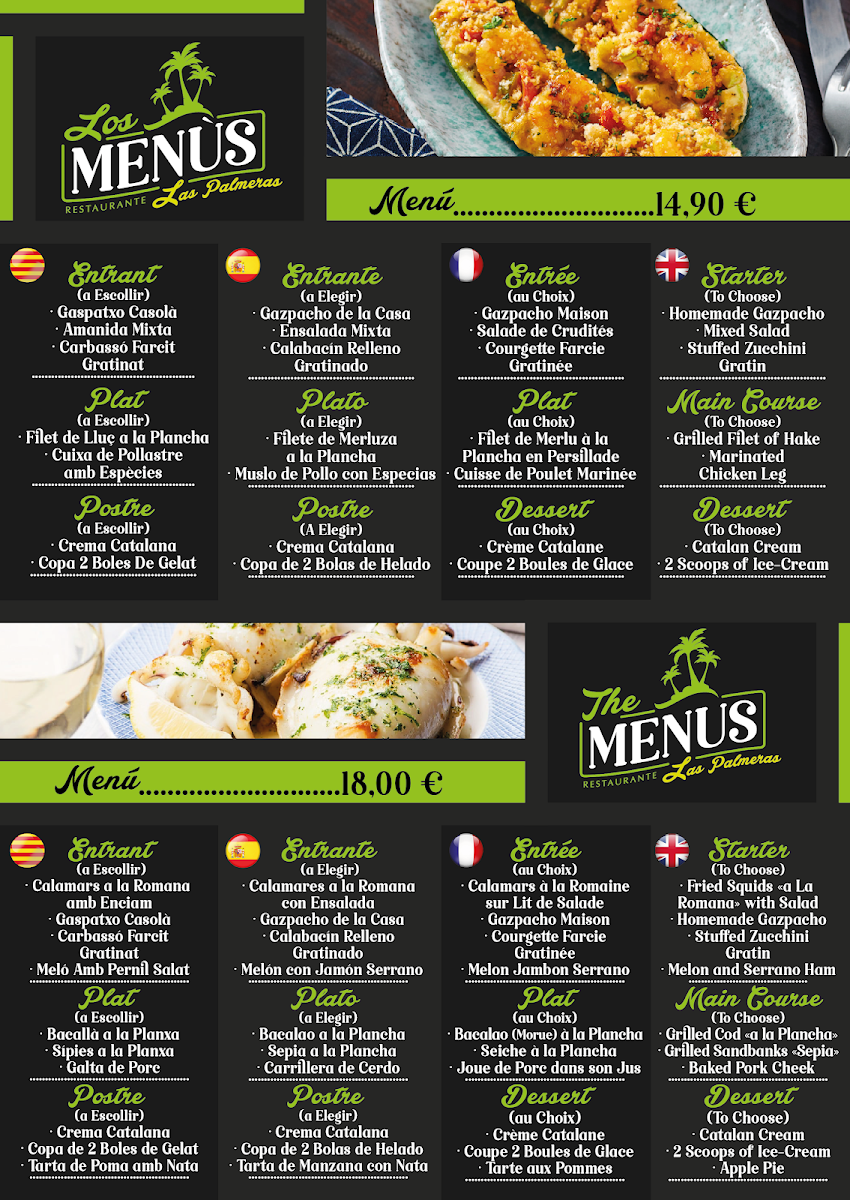 Restaurant Las Palmeras Photo Menu 1