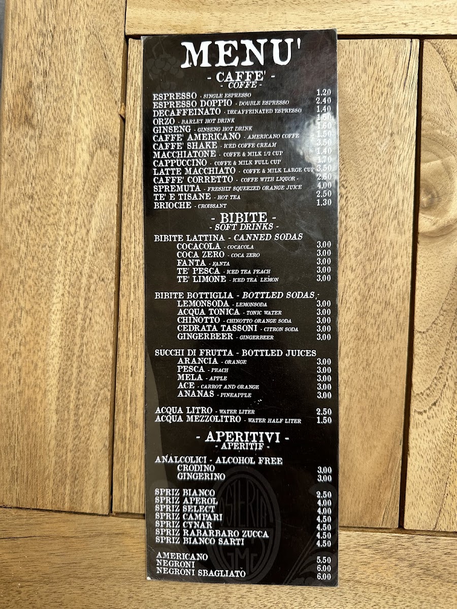 Bar G. & G. Photo Menu 3