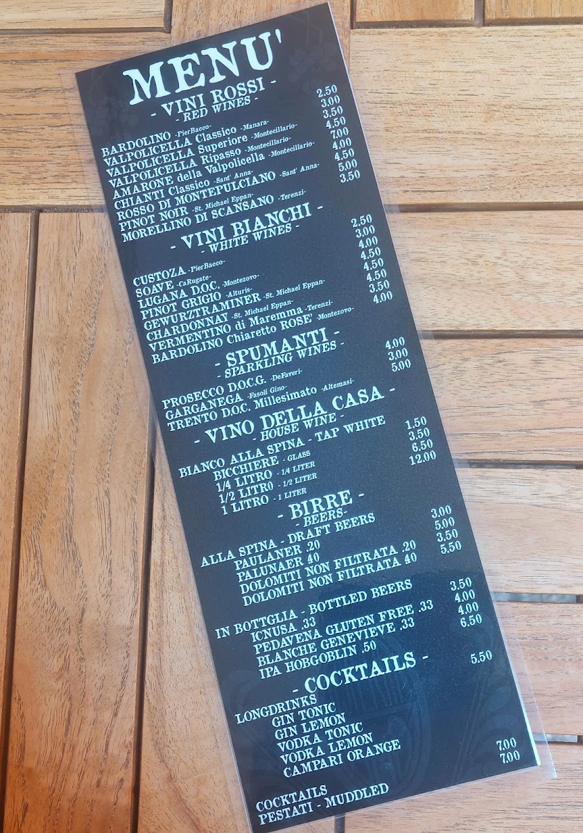 Bar G. & G. Photo Menu 4