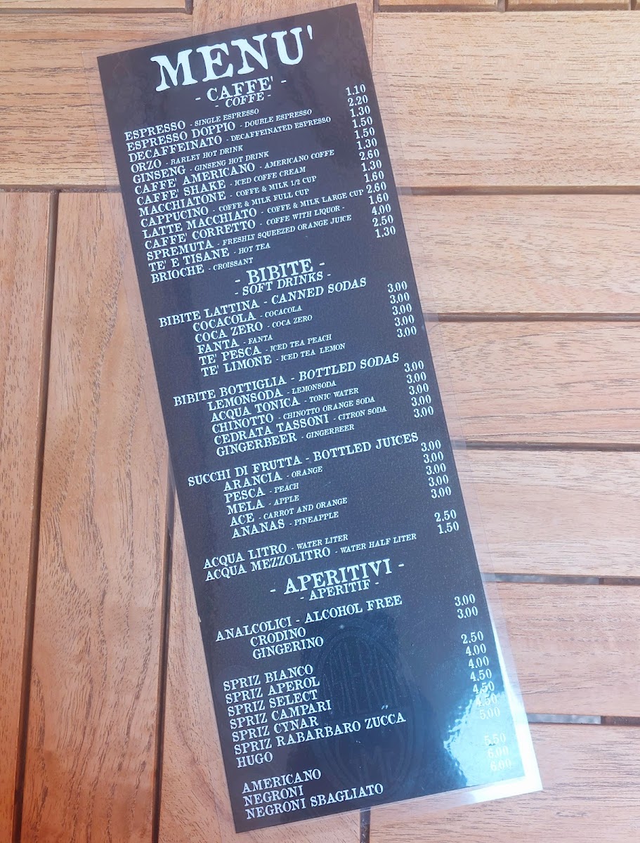 Bar G. & G. Photo Menu 5