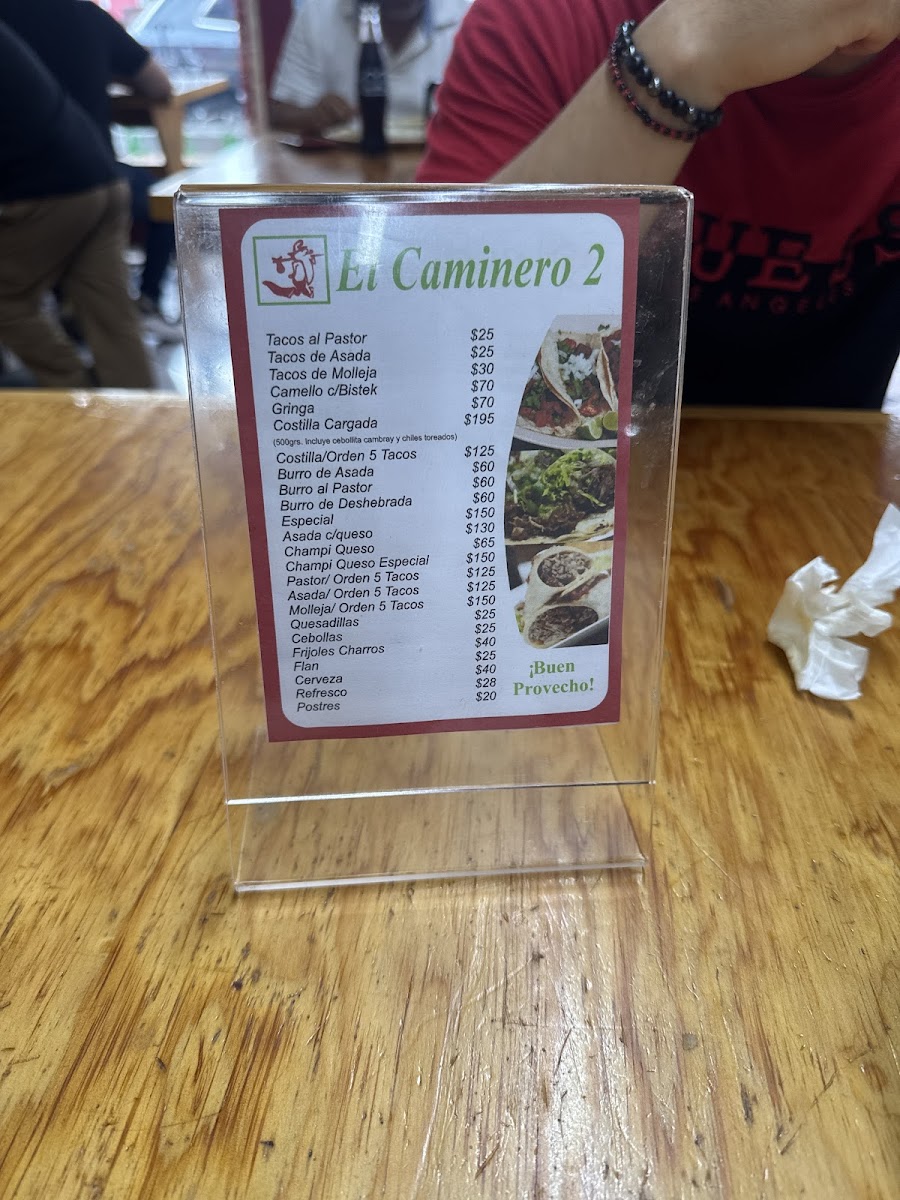 El Caminero 2 Photo Menu 9