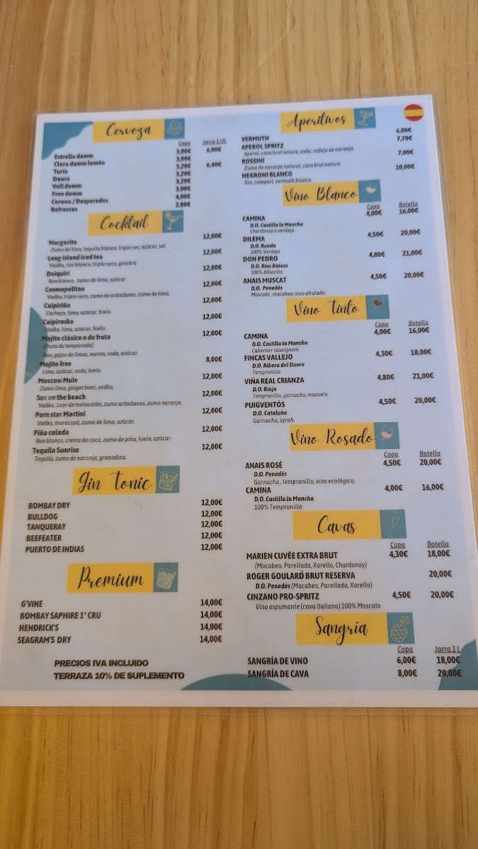 Restaurant Marisma Barceloneta Photo Menu 7