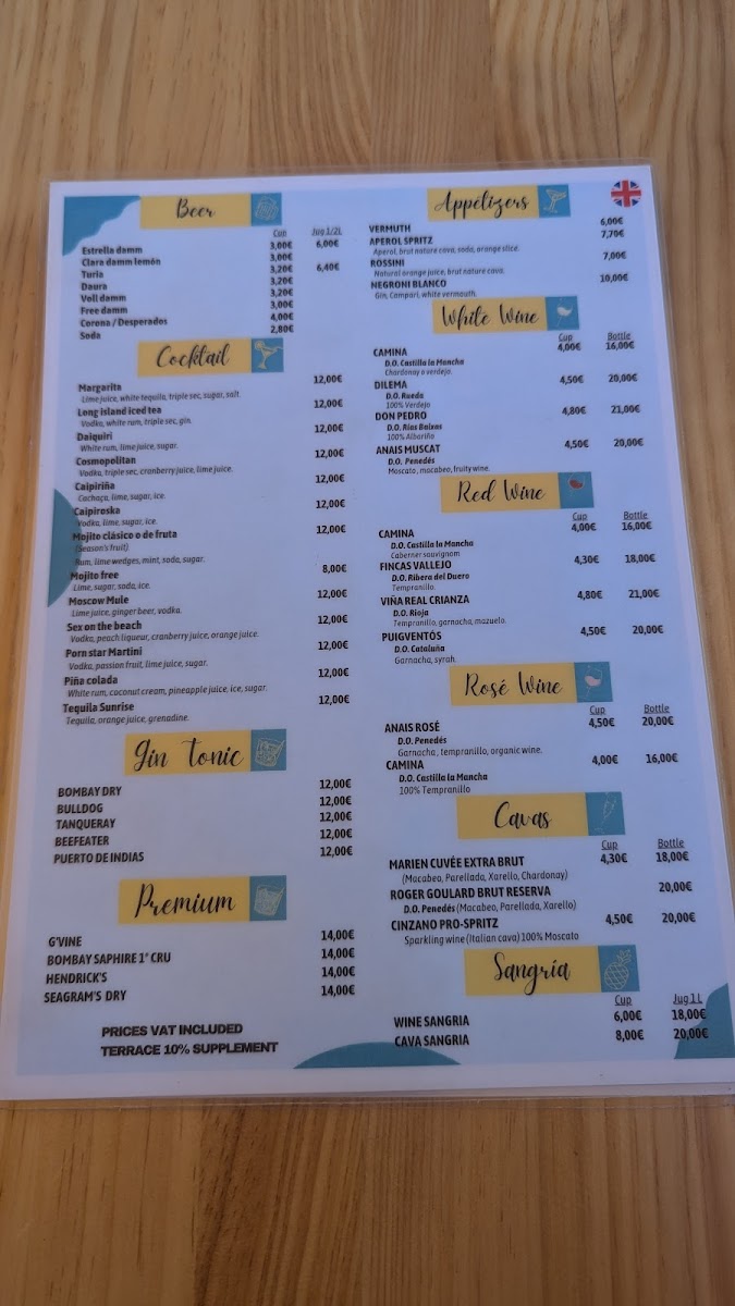 Restaurant Marisma Barceloneta Photo Menu 8