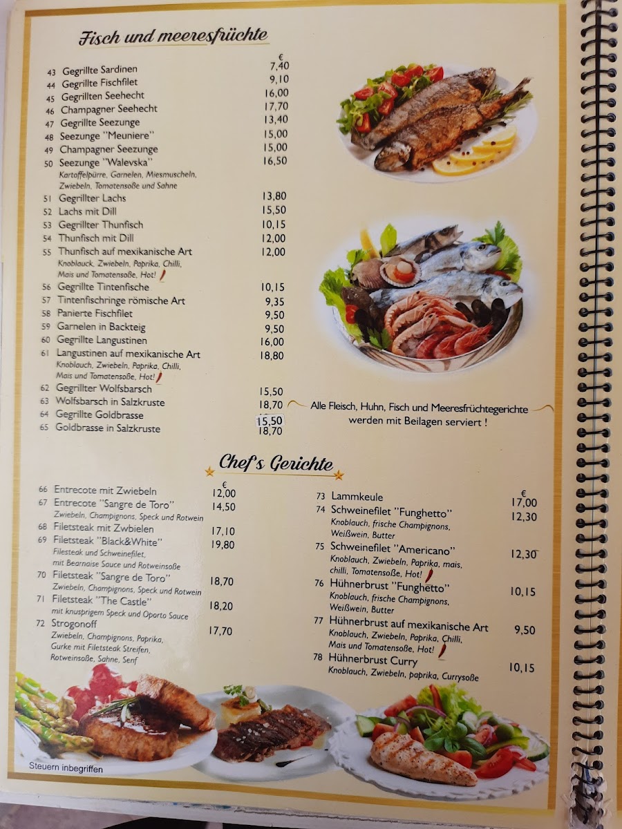The Castle Pub and Tapas Bar Photo Menu 3