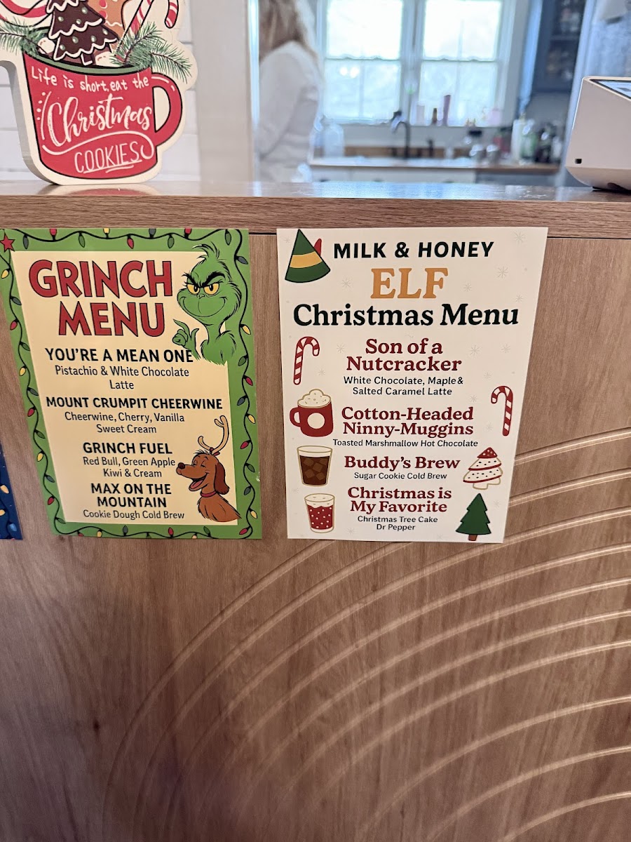 Milk & Honey Coffee Bar Photo Menu 6
