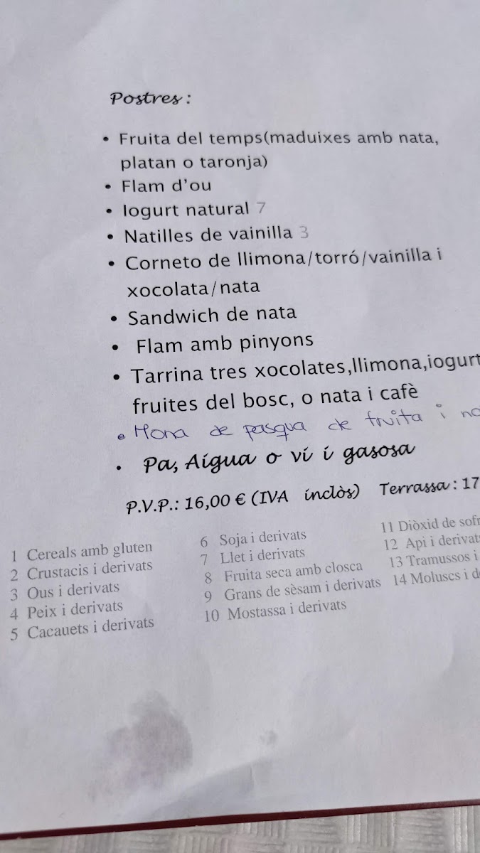 Bar-Restaurant Llavall Photo Menu 3