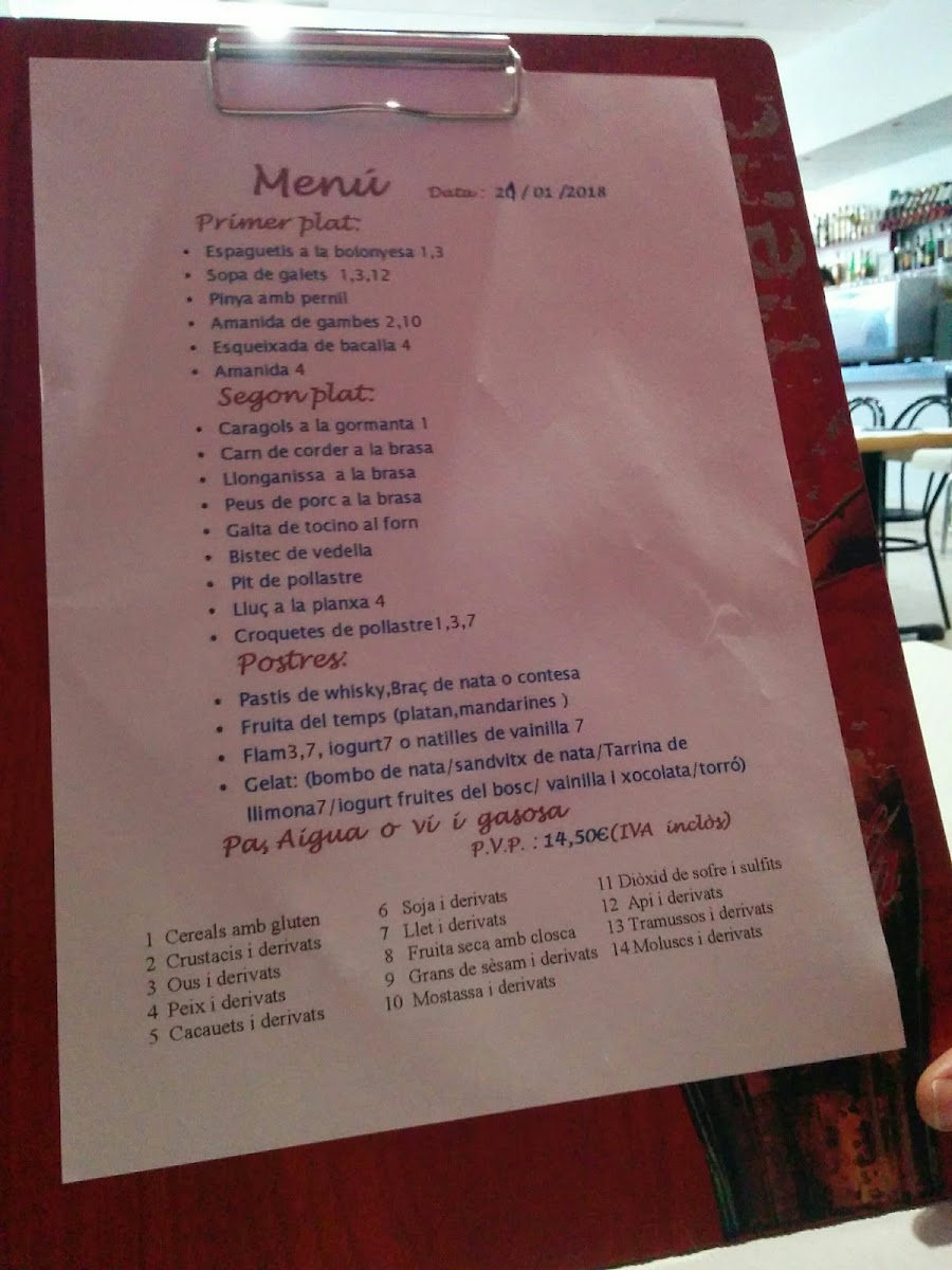 Bar-Restaurant Llavall Photo Menu 5