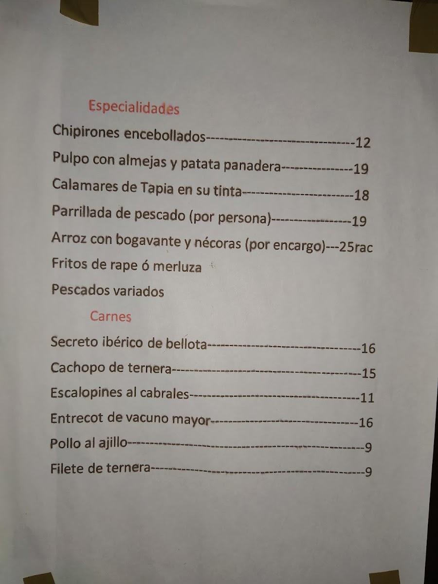 Sidrería La Cubierta Photo Menu 10