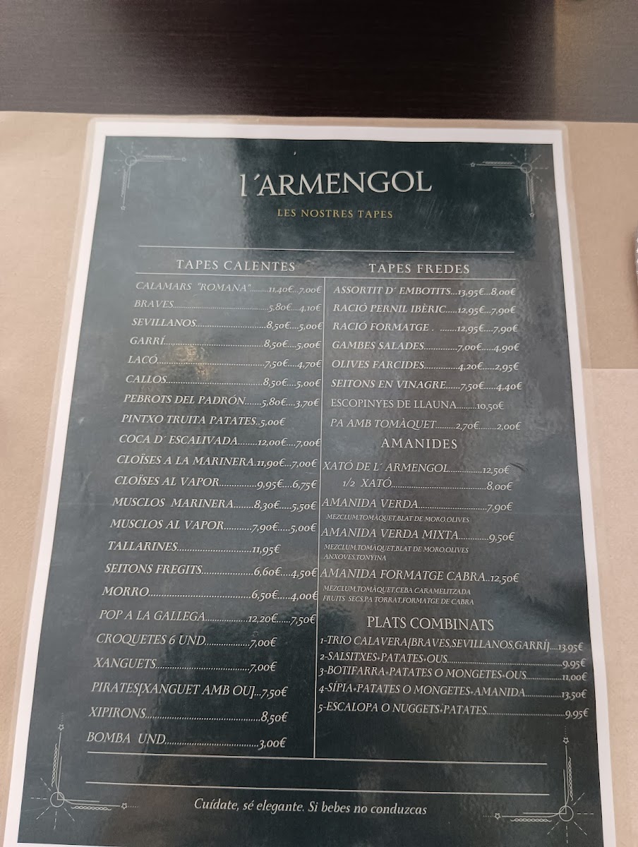 Restaurant l’Armengol Photo Menu 4
