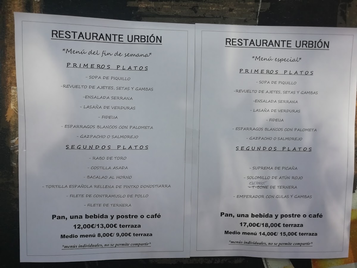 Restaurante Urbión Photo Menu 9