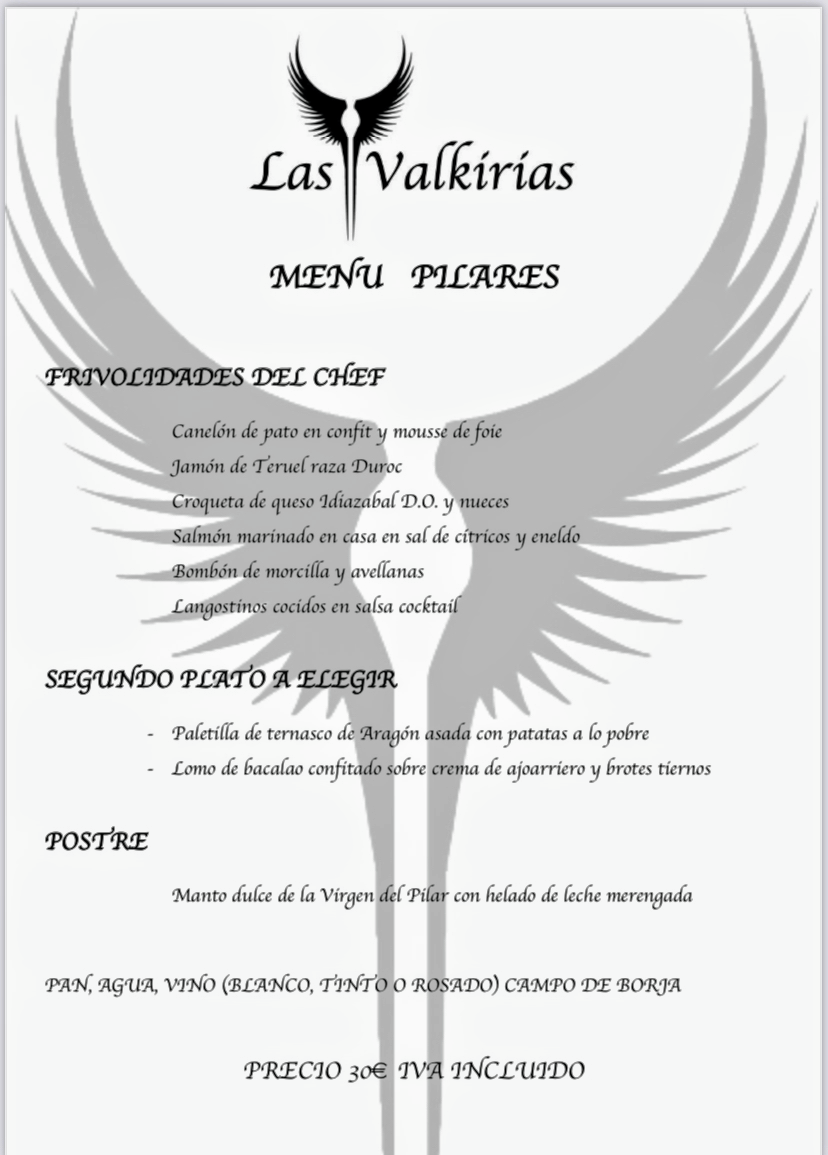 Bar restaurante Las Valkirias Photo Menu 3