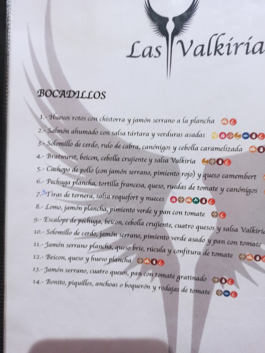 Bar restaurante Las Valkirias Photo Menu 8