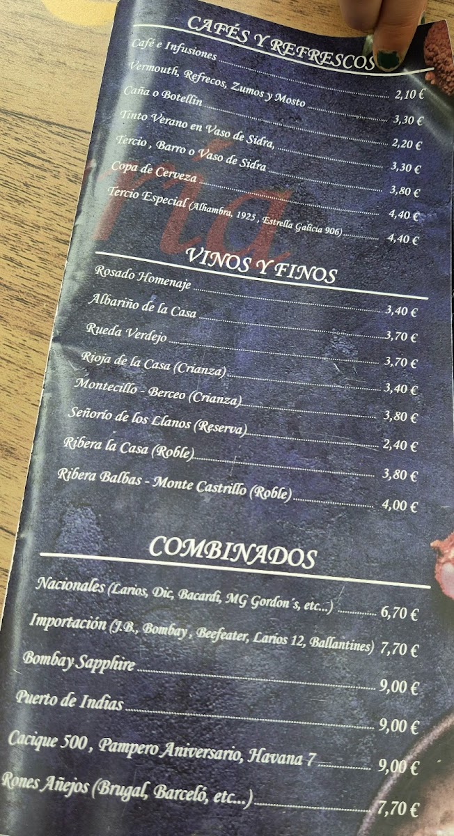 Restaurante La Alegría Photo Menu 3