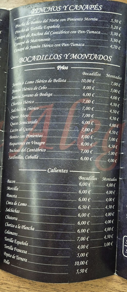 Restaurante La Alegría Photo Menu 5