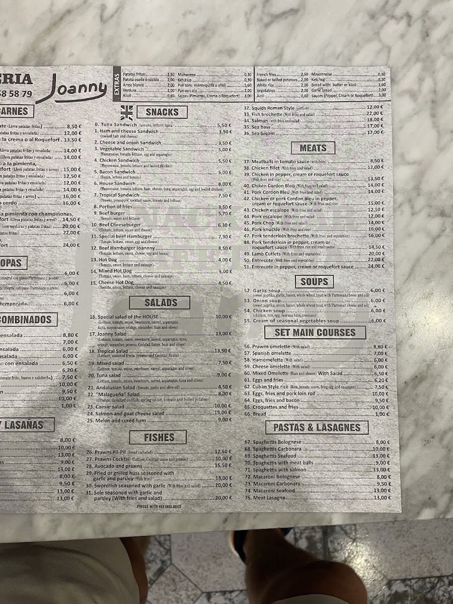 Restaurante Joanny Photo Menu 1