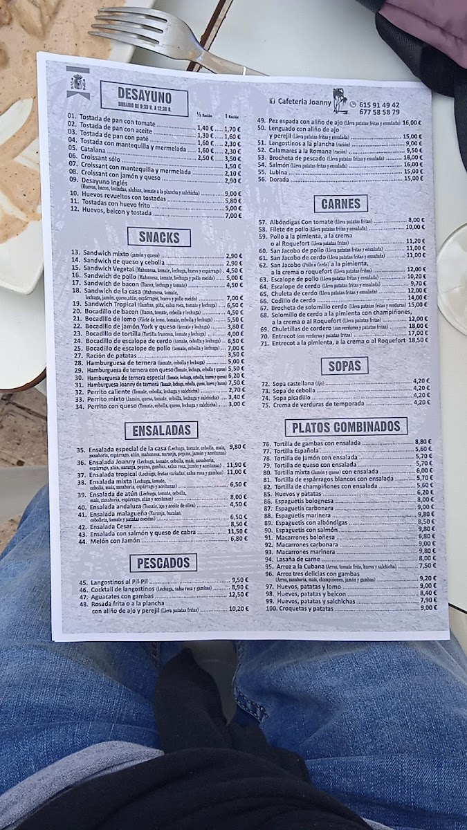 Restaurante Joanny Photo Menu 3