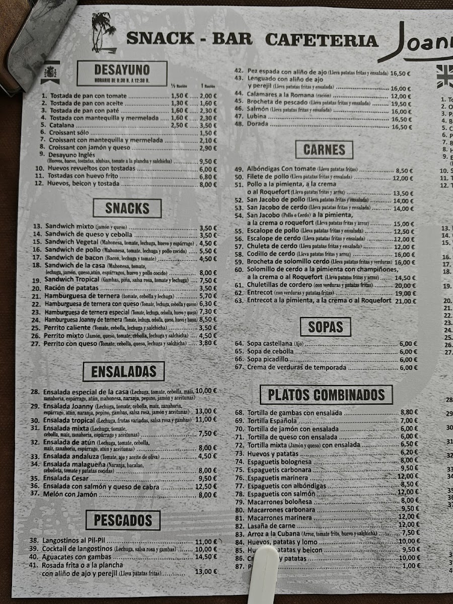 Restaurante Joanny Photo Menu 7