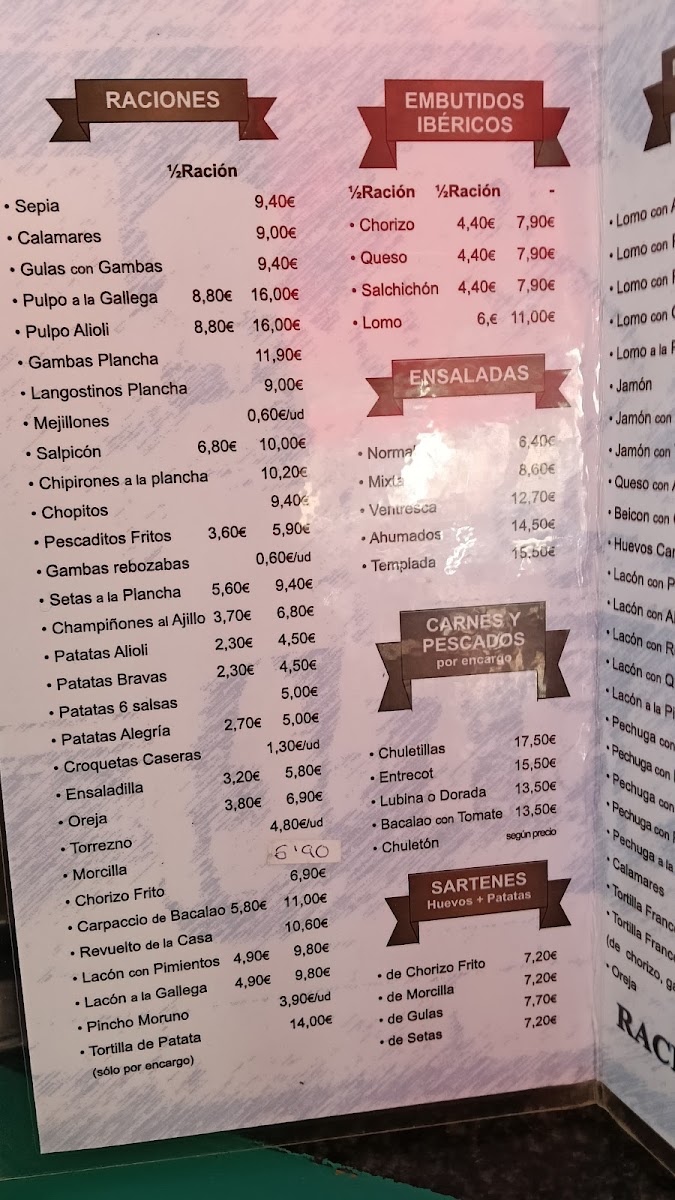 Taberna La Alegría Photo Menu 3