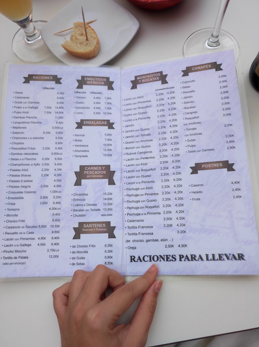 Taberna La Alegría Photo Menu 4