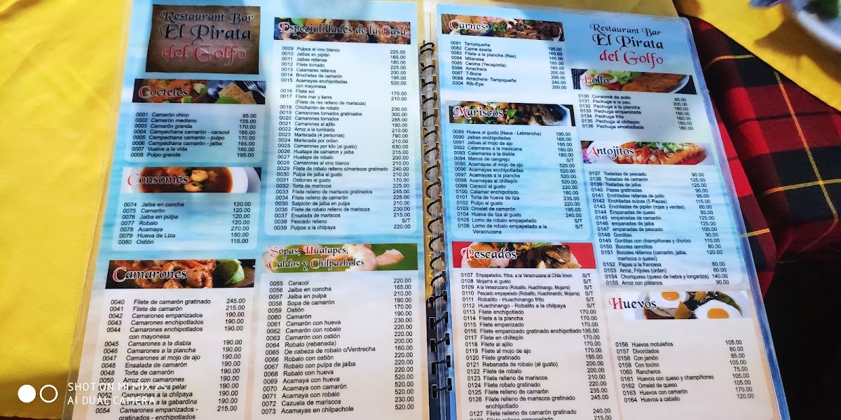 Restaurante Bar el Pirata del Golfo Photo Menu 7